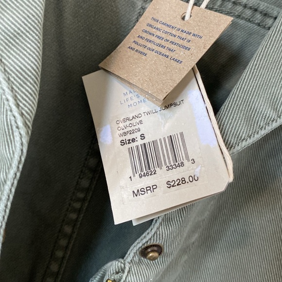 Faherty Overland Long Sleeve Organic Cotton Blend Twill Jumpsuit - Picture 13 of 13